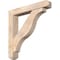 Ekena Millwork Funston Craftsman Smooth Bracket w/ Offset Brace, Douglas Fir, 7 1/2"W x 46"D x 46"H BKT0806X46X46FST04SDF - alternate 1